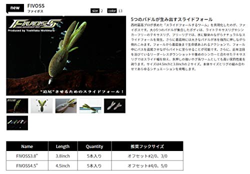 JACKALL(ジャッカル) ワーム ファイボス3.8インチ グリパンブルーマジック. 2枚目