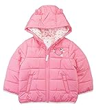 Carter's Little Girls' Toddler Pink 3D Ear Bubble Jacket, Pink, 3T