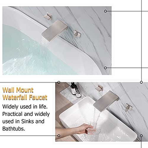 Kaphome 2 Handles Waterfall Tub Faucet-2-Pieces thumb #1