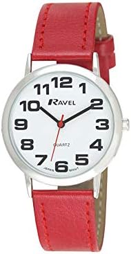 Ravel Unisex Easy Read Watch with Big Numbers