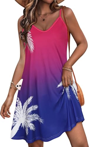Image of JOELLYUS Womens Spaghetti Strap Dress Summer Dresses Beach Cover Ups Casual Sundresses with Pockets 2026