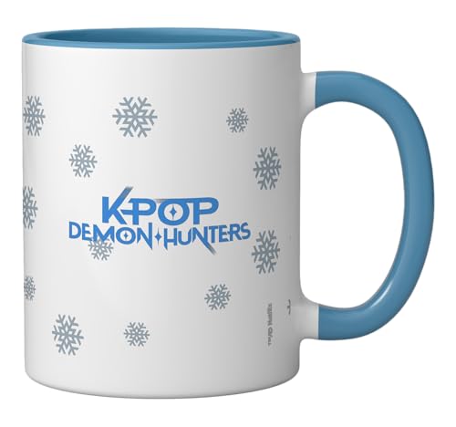Taza cerámica KPop Demon Hunters 11 oz azul/blanco miniatura 2