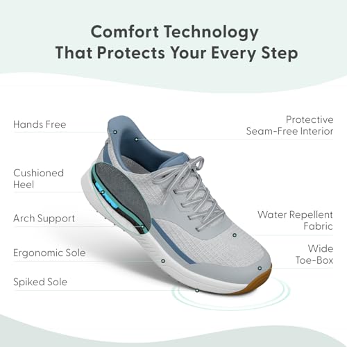 Orthofeet Men's Orthopedic Hands-Free Fairway Golf Shoes3