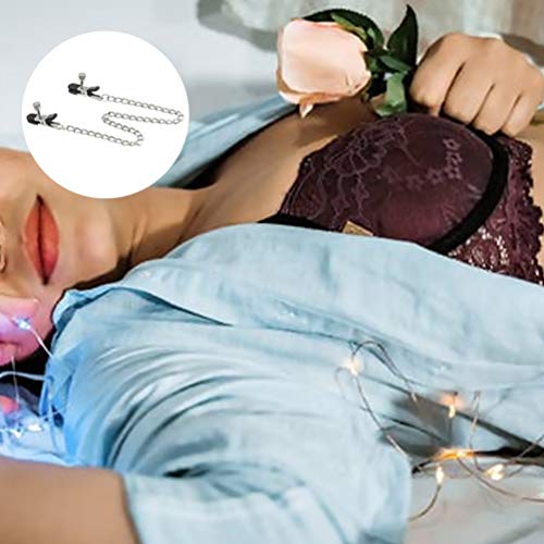 HEALLILY 3 peças de clipes de mamilo de corrente para mamilos grampos para mamilo, anéis de proteção