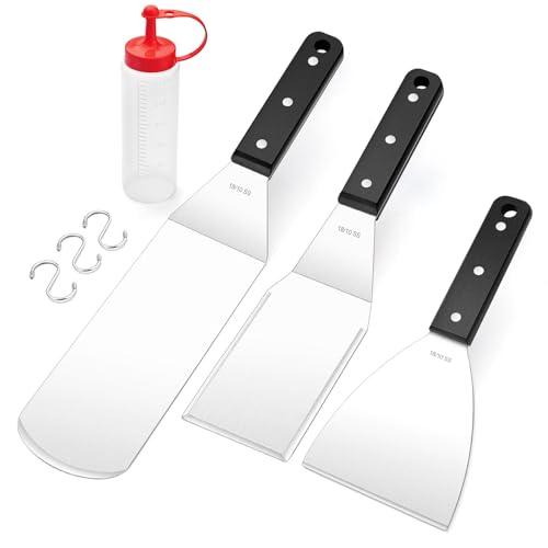 Set de espátulas para parrilla de acero inoxidable Leonyo 18/10 miniatura 1
