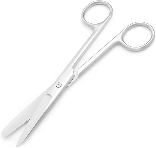 Miniatura 2 de Tijeras profesionales de 5.5 pulgadas afiladas de acero inoxidable para suministros de manualidades (rectas, plateadas)