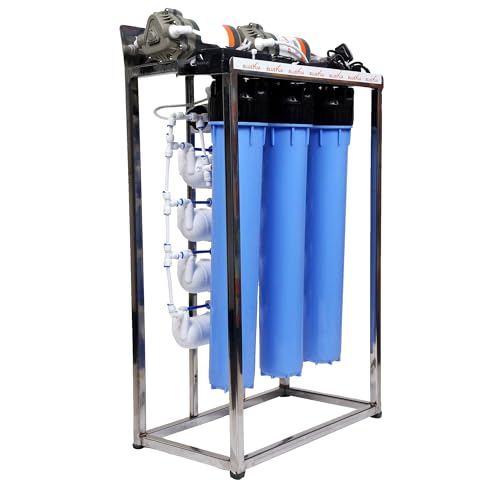 Image of Bluevua 50 LPH Commercial RO+UV Water Purifier with TDS Adjuster, Suitable for all type of water supply, Blue