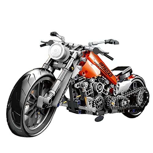 VPPI Technik Motorcycle Bausteine Bausatz, Technic Motobike, Technik T3009 Motorcycle Modellbausatz Klemmbausteine… – Bild 3