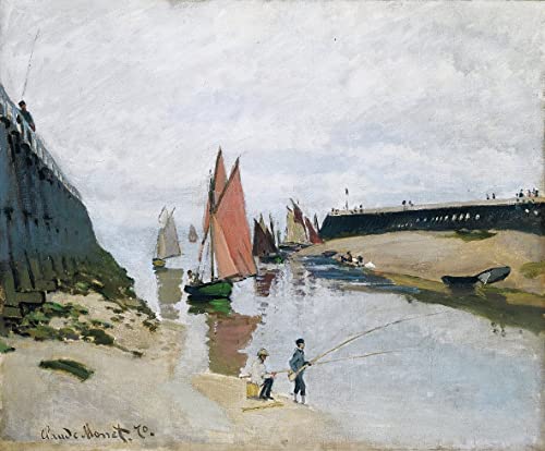 Tableau Bordighera Claude Monet : poster impression d'art mural vintage 60x90cm
