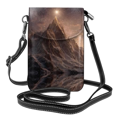 Sac pour téléphone portable idéal pour la marche et le camping avec motif montagne