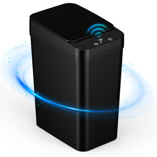 Contenedores, Toy GOHOMKIC Cubo De Basura Automático Con Sensor, 12L Cubo de Basura Inteligente con Tapa Eléctrica, USB Rechargeable Botes de Basura Inteligente Sin Contacto...