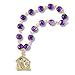 Needzo Christmas Novena Chaplet and One Decade Rosary, Our Lady of Advent, Saint Andrew Prayer Card, Nativity Scene Charm, 5.25 Inches