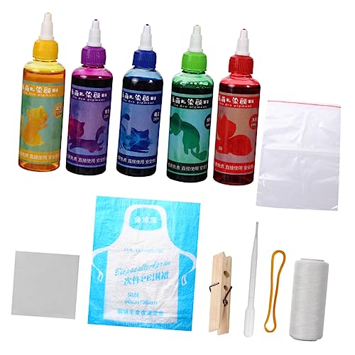 TEHAUX 1 Juego pigmentos de bricolaje camisetas tie dye Pigmentos sorprendentes - Pigmentos para manualidades suministros de pintura de tinte DIY cosas de tinte kit de teñido anudado paño
