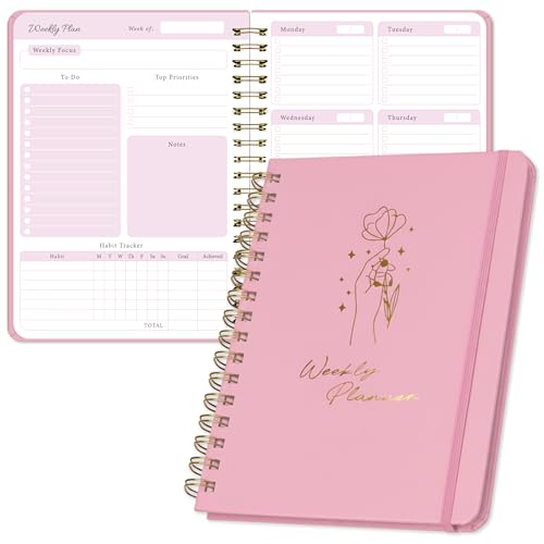 Only Zest Undated Weekly Planner – Minimalist Daily Planner Notebook