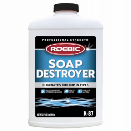(3) bottles Roebic K-87 32oz SGP Soap Grease & Paper Digester Drain Septic Tank Cleaner by Roebic