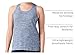 Amazon Essentials Women's 2-Pack Tech Stretch Racerback Tank Top Shirt, -black heather/navy heather, X-Large