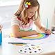 Mischpalette,2PCS Palette, Mischpalette Acrylfarben,Mischpalette Schule 1 Klasse,Farbwanne Klein,Nasspalette,Kunststoffpalette,Kunststoff Palette,Bastel-Malpaletten Unregelmäßige Form