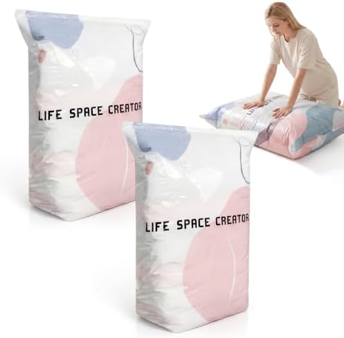 No-Pump 3D Vacuum Storage Bags, 2026 New Extra Large Heavy-Duty S...