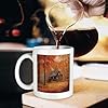 Autumn Woods Cabin Mug with Handle 12 Oz Ceramic Coffee Cup, Microwave And Oven Safe,Personalized Coffee Mug Tea Cup Porcelain Mugs Custom Picture Gift for Men Women White #5