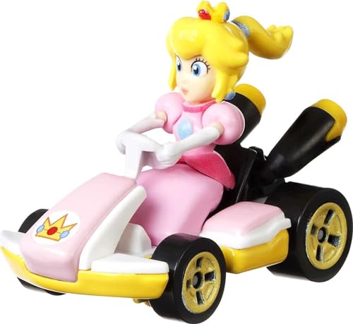 Image of Hot Wheels Mario Kart Vehicle 4-Pack #3, Set of 4 Fan-Favorite Characters Includes 1 Exclusive Model, Collectible Gift for Kids & Fans Ages 3 Years Old & Up
