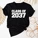 Personalized Handmade Class of 2037 Shirt, Grow With Me, Growing Up Shirt, Graduation Gift, 2037 Shirt, First Day of School, Class of 2037, Class Of 2037 Tee