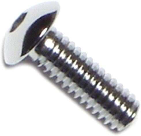 014973334871 Button Head Socket Cap Screws, 8-32 x 1/2-Inch, 10-Piece