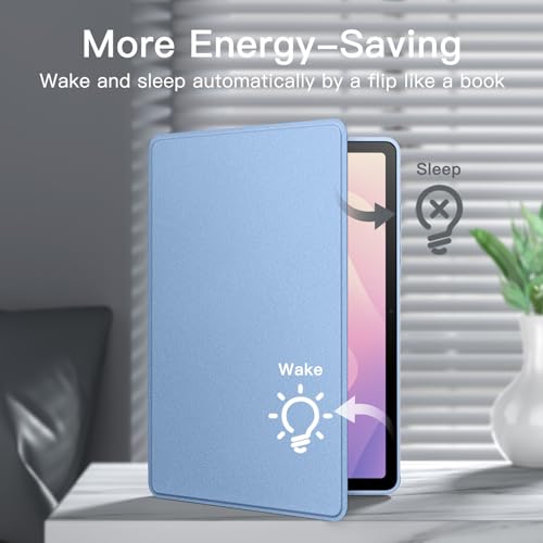 Image of JETech Cover Case for Samsung Galaxy Tab S11 with S Pen Holder, Slim Folio Stand Protective Tablet Cover, Multi-Angle Viewing, Auto Sleep /Wake (Blue)