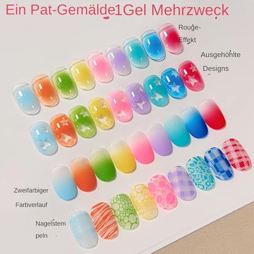 Kit de esmalte de uñas en gel de 16 colores para principiantes que buscan un diseño elegante 5