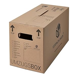 BB-Verpackungen 15 x Umzugskarton aus recycelter Pappe, sehr stabil mit doppeltem Boden (belastbar bis 40 kg) – Sets zwischen 10 und 180 Stück