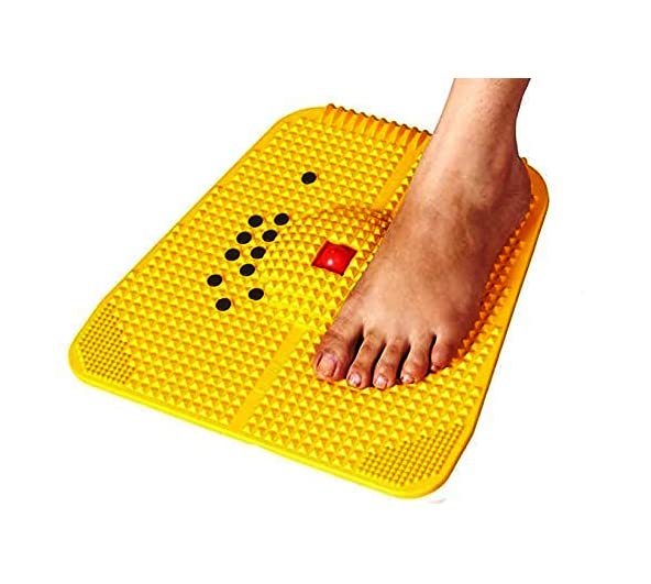 Sportssy foot power mat therapy for stress and pain relief blood circulation health Care Useful Heel Knee Leg Sciatica massager Yellow (B0BPDD9L6H) Amazon Price History, Amazon Price Tracker