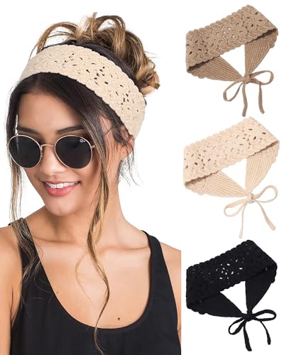 HAIMEIKANG Hippie Hair Bandana Headbands for Women Boho Headband ...