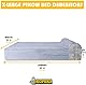 KOPEKS bezug für Hundebett, Memory-Schaum, nur Bettbezug, Grau, XL
