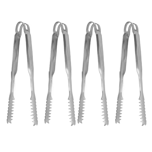 10 Stück Eiszange, Lebensmittelzange, Edelstahl, Leicht zu Reinigen, Starker Griff, Vielseitig Einsetzbar für Party, Küche, Grill, BBQ, Bar, Außergewöhnliche Haltbarkeit (19,4 cm) 10 Stück Eiszange, Lebensmittelzange, Edelstahl, Leicht zu Reinigen, Starker Griff, Vielseitig Einsetzbar für Party, Küche, Grill, BBQ, Bar, Außergewöhnliche Haltbarkeit (19,4 cm)