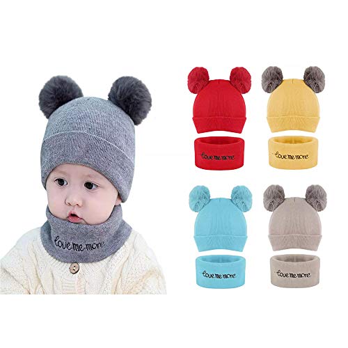 Buy Zeki Baby Hat Scarf Winter Baby Hat Scarf, Cute Newborn Infant