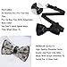 WUXEKZO Men's Boys Fashion Pug Dogs Pre-Tied Bow Ties, Adjustable Neck Band Creative Bow Ties for Holiday Party, New Year, Suit