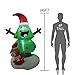 Christmas Outdoor Decorations Inflatable Tree Claus Climbing on Christmas Tree Chased by Dog and Giftbox Decoration (6 Foot Christmas Inflatable Tree)