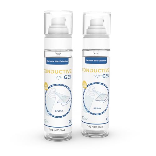 ReaJoy Conductive Gel for TENS Unit Pads, Electrode Gel Extend The Life and Increase Adhesion of Electrodes for Your TENS/EMS Units, Muscle Stimulator (White / 100ml-2)