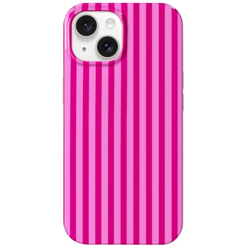 Coque iPhone 15 fine en TPU souple antichoc à rayures simples