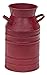 Metal Milk Can - 7" Burgundy Finish - Country Rustic Jug Vase Home Decor