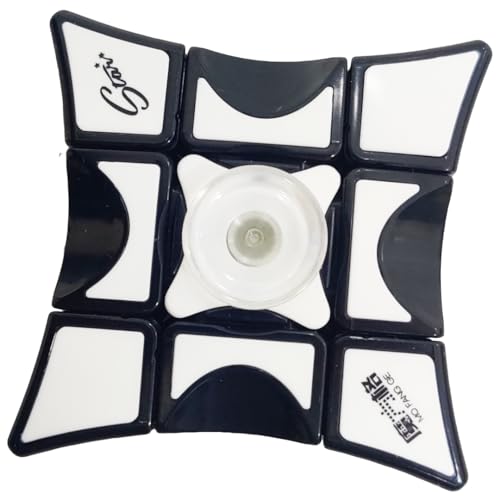 Image of HAWKISTER All Ages QIYI 1X3X3 Fingertip Cube S - Super Floppy Black-Base Speed Cube 3X3X1 Magic Puzzle Cube