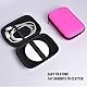 Festplattentasche Festplatten Case HDD Case Für 2,5 Zoll Festplatten und SSD, Stoßfest Hart Hülle Organizer für Tragbar SDD Externe Festplattentaschen, Reise Zubehör Organizer Etui Case -Rose Rot