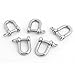 Aexit 5 Pcs Material handling Silver Tone Stainless Steel Cable Clip Saddle Clamp for 15/64