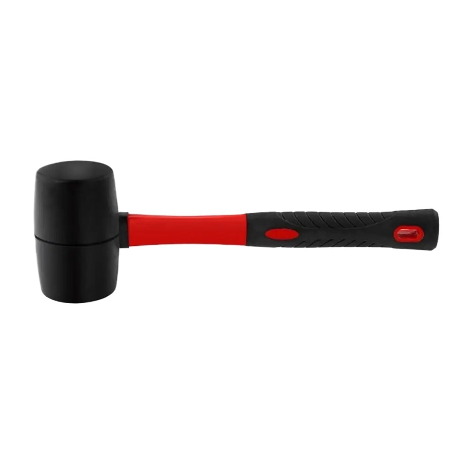 Rubber Hammer, Rubber Mallet Hammer with Non-Slip Handle Wear Resistant Shock Absorbing Widely Used Woodworking Camping(M)
