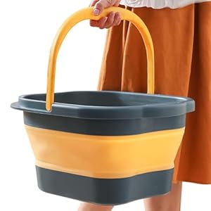 Hwjxd Składana Wanna do Kąpieli Stóp HWJXD