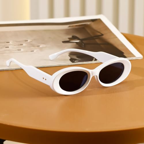 Oval Sunglasses Womens Men Fashion Trendy Sun glasses Retro Shades Star style2