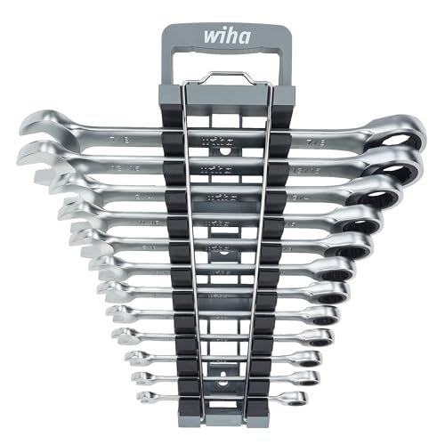 Wiha Combination Inch Ratchet Wrenches, 12 Piece