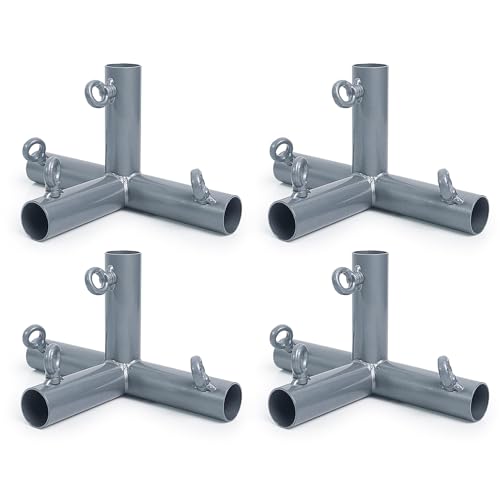 Aoneky raccord en T 1 3/8'' pour cage de pratique (4 pcs 4 voies)