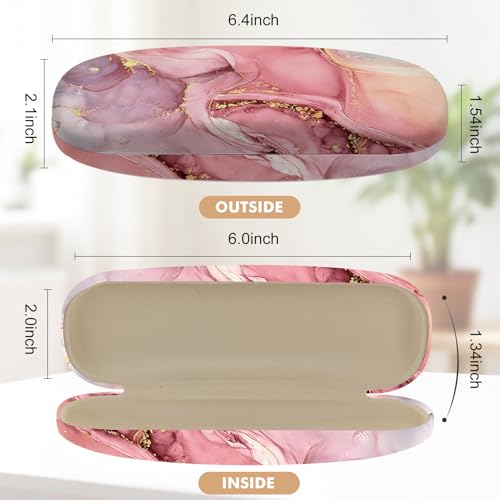 Image of Glasses Case Hard Shell,Portable Protective Eyeglasses Case, Eyeglass Holder Box with Cleaning Cloth, for men women