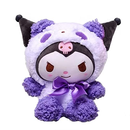 Vicdone Kuromi Plush Toy, Stuffed Cute Kuromi My Melody Cinnamoroll Plush, Cute Kawaii Plush Toy, Cartoon Anime Series Plush Toys Perfect for Boys and Girls Fans (8 Inch/20CM)
