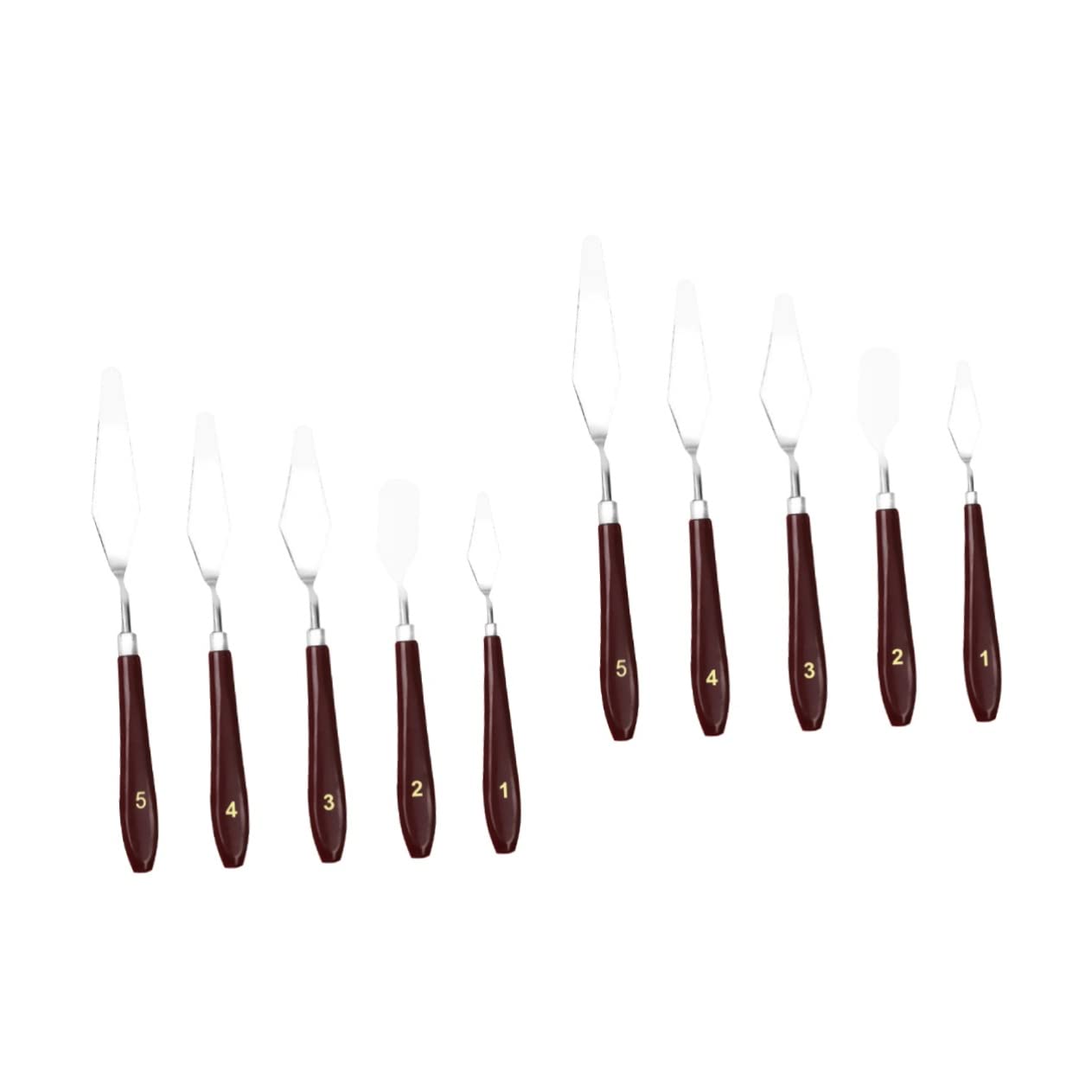 10 Pcs Scraper Oil Painting Spatula Color Mixing Spatula Paint Spatula Color Mixing Tool Oil Painting Shovel